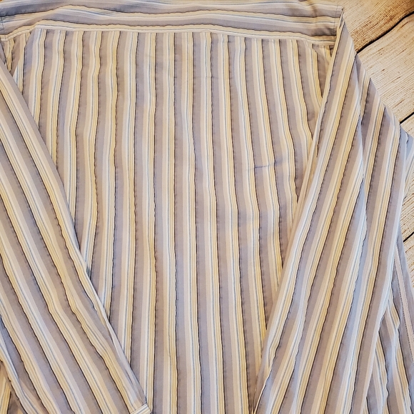 VTG Marlboro classics Blue White Yellow Button Down Shirt L - Picture 10 of 12